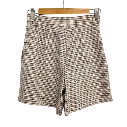 Fendi Shorts 38 S Pink Ivory Bordeaux Wool — view 2