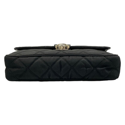 Prada Shoulder Bag Black Quilted Removable Strap Leather — view 5