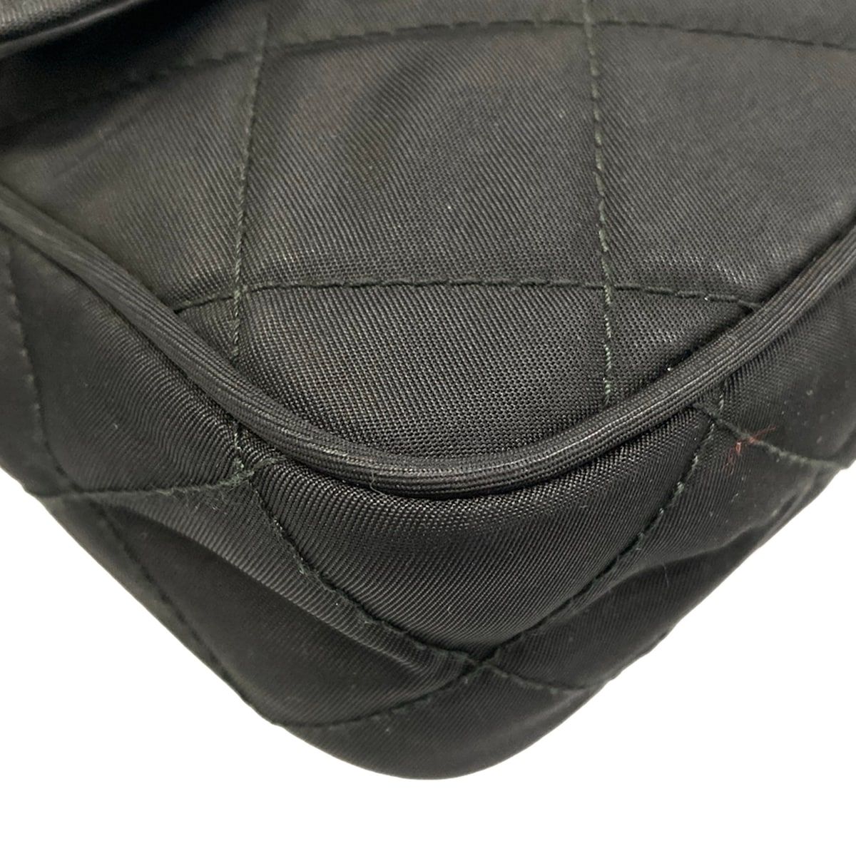 Prada Shoulder Bag Black Quilted Removable Strap Leather — view 6