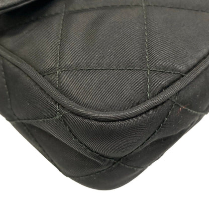 Prada Shoulder Bag Black Quilted Removable Strap Leather — view 6