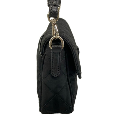 Prada Shoulder Bag Black Quilted Removable Strap Leather — view 2
