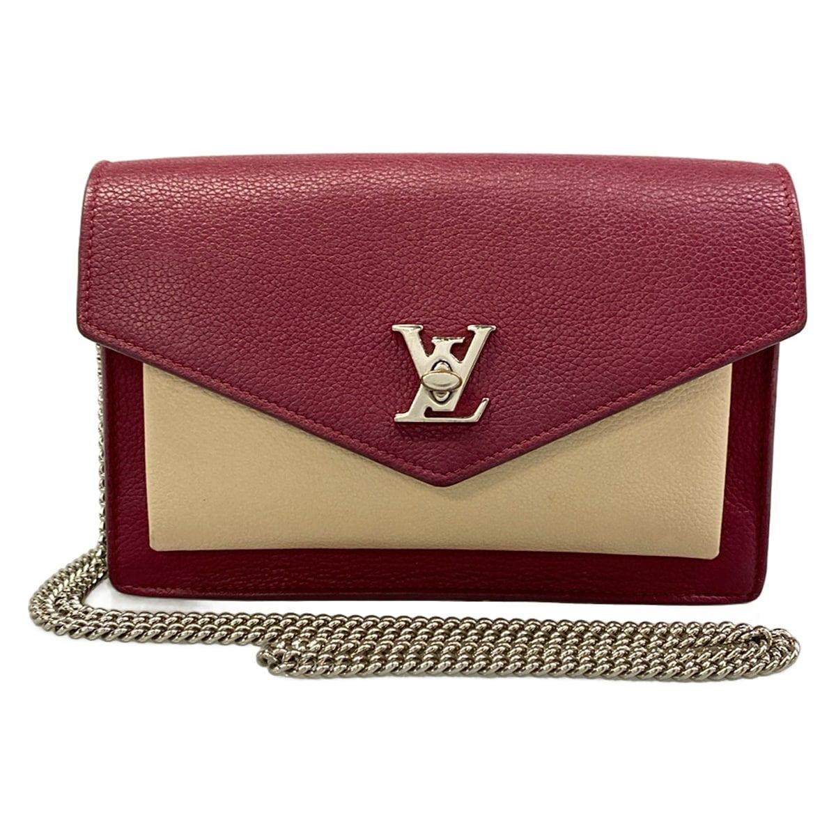 Louis Vuitton Shoulder Bag Lockme Pochette Chain Ridouvent Etain Cles Leather
