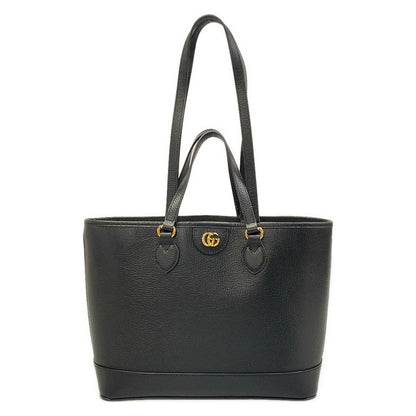 Gucci Tote Double Black Leather