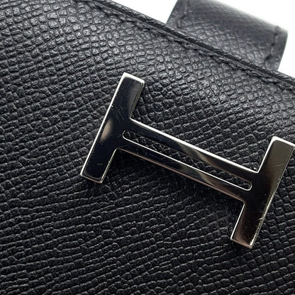 Hermes Wallet Bearn Souffle Black Silver Vo Madame — view 8