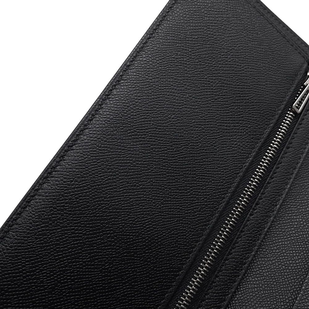 Hermes Wallet Bearn Souffle Black Silver Vo Madame — view 7