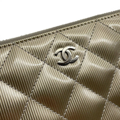 Chanel Wallet Quilted Classic Long Zip CC Logo Patent — view 6