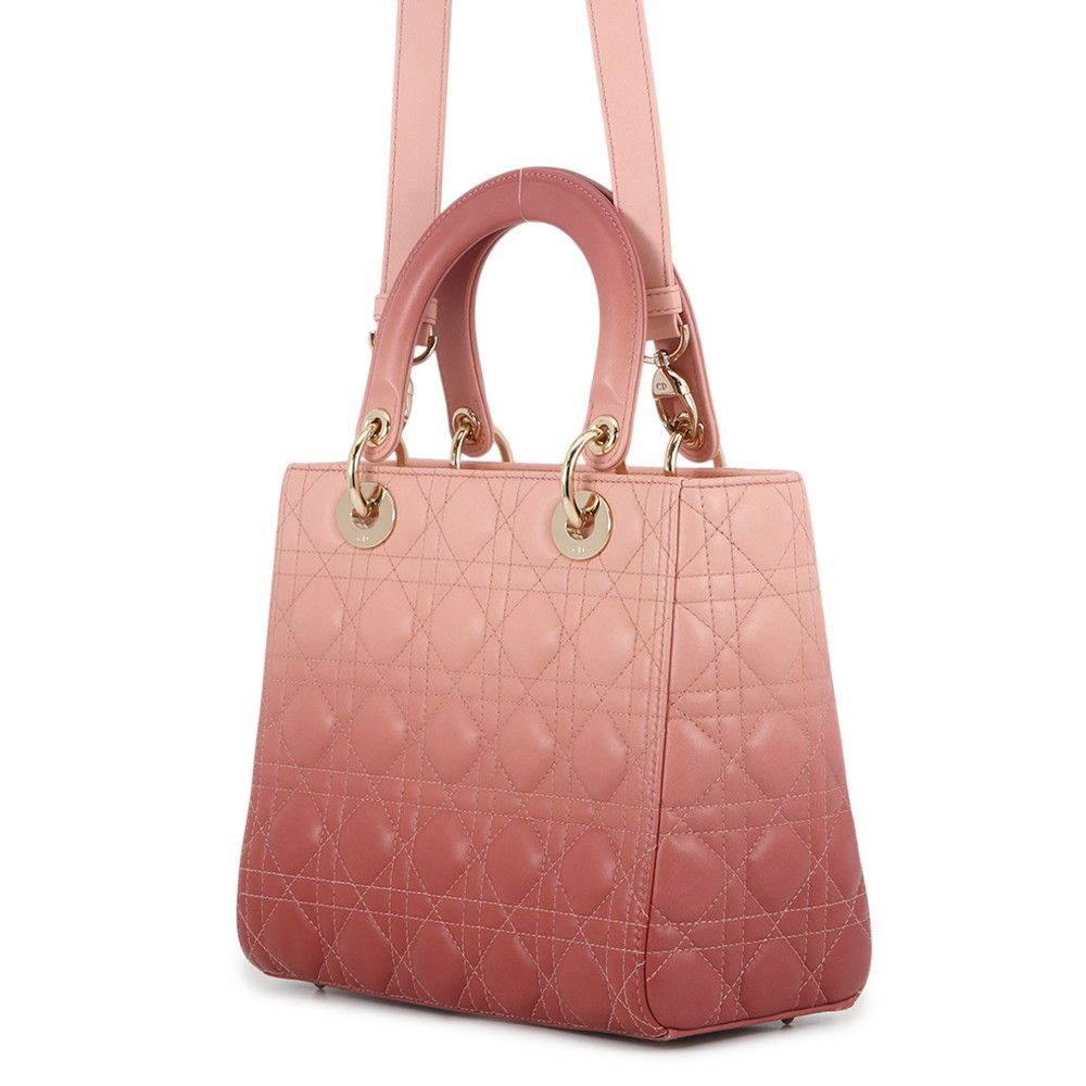Dior Handbag Lady Dior Cannage Leather 2-Way — view 2