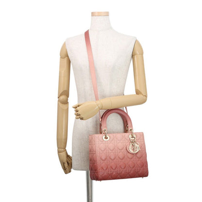 Dior Handbag Lady Dior Cannage Leather 2-Way — view 5