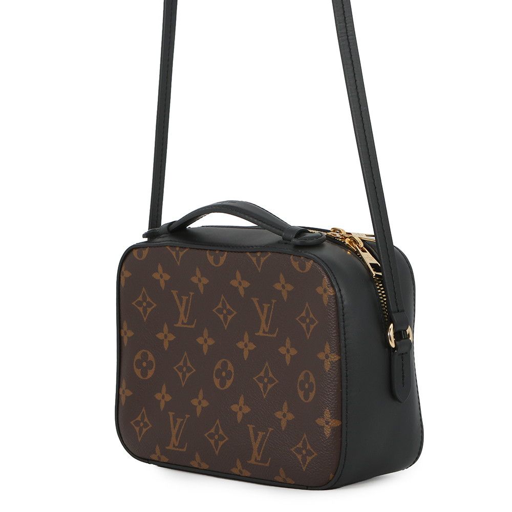 Louis Vuitton Shoulder Bag Monogram Saintonge Tassel Black — view 2