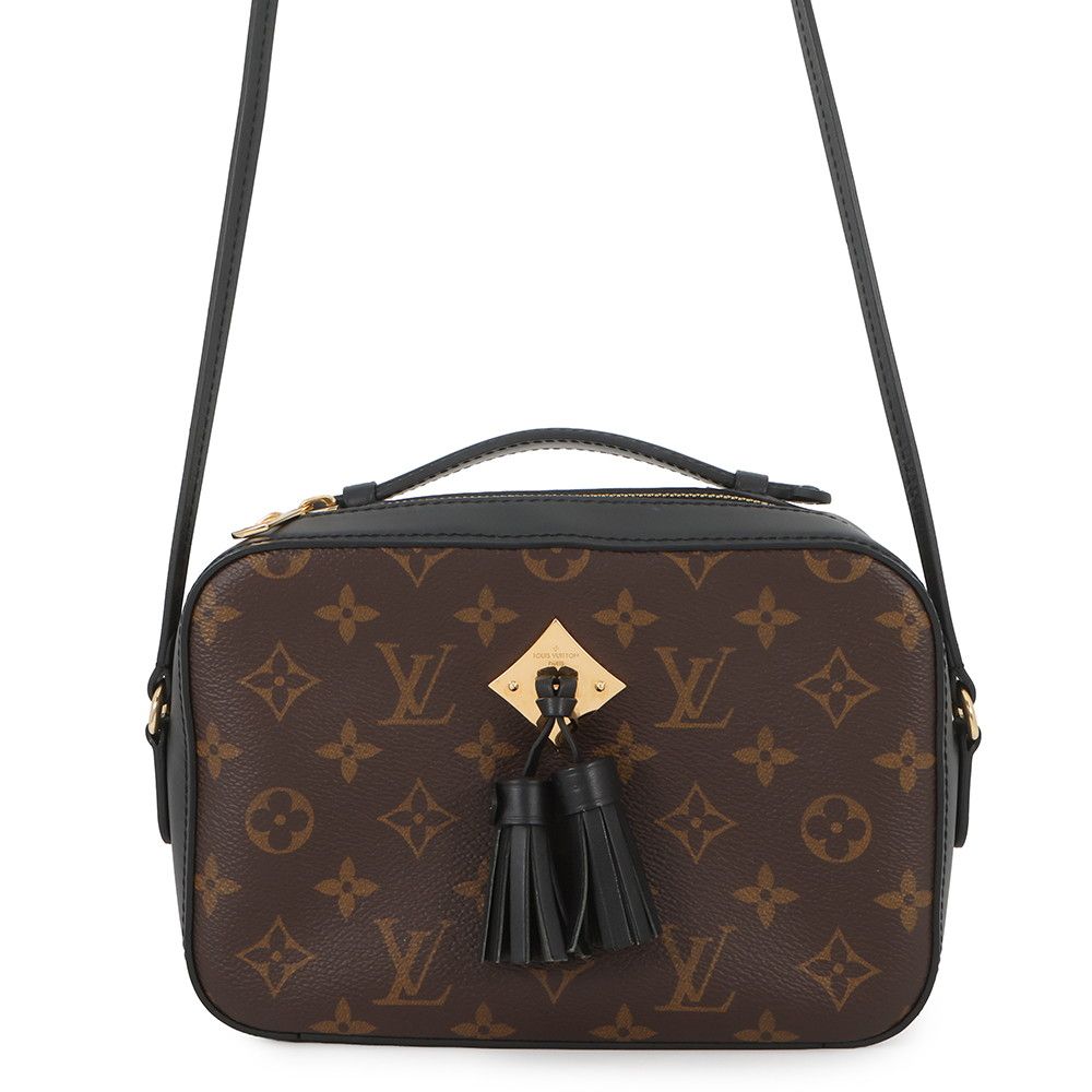 Louis Vuitton Shoulder Bag Monogram Saintonge Tassel Black