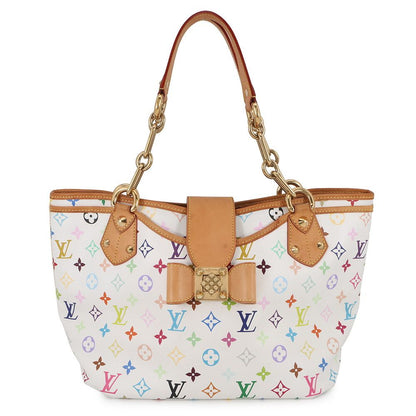 Louis Vuitton Tote Monogram Multicolor LV TM Ani GM White Takashi Murakami