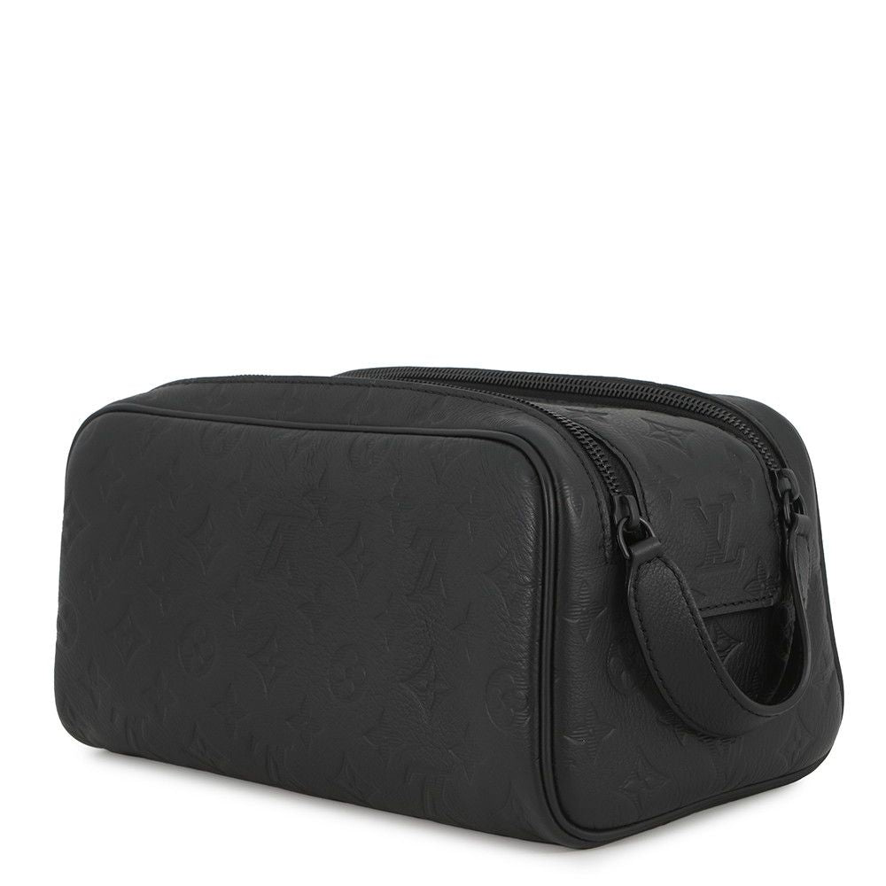Louis Vuitton Clutch Monogram Shadow Dopp Kit Black — view 2