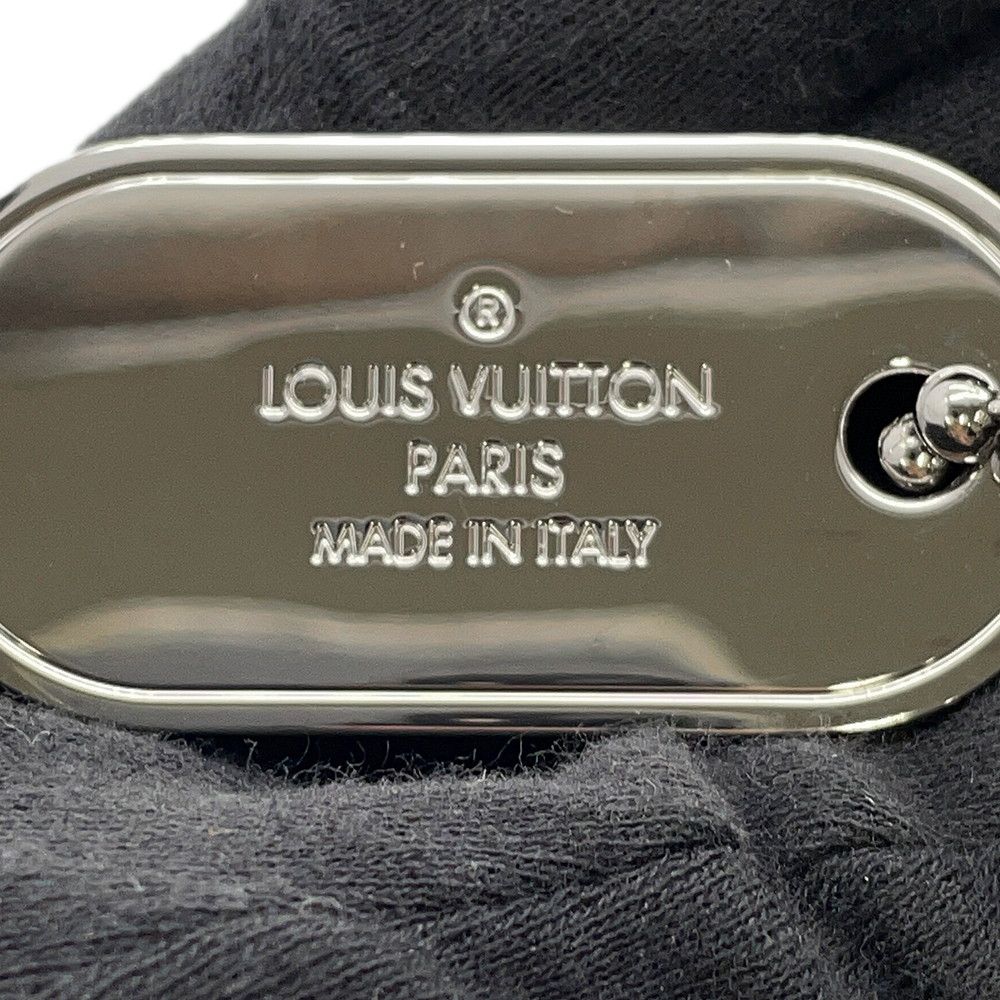 Louis Vuitton Key Holder Monogram Eclipse Porte Cles Tab Black — view 9