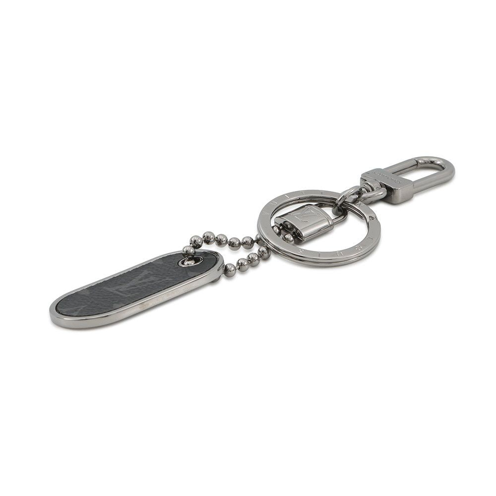 Louis Vuitton Key Holder Monogram Eclipse Porte Cles Tab Black — view 2