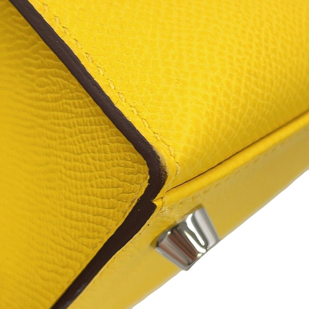 Hermes Handbag Kelly 25 Sellier Jo Nunapur Silver Epsom 2-Way Bag — view 6
