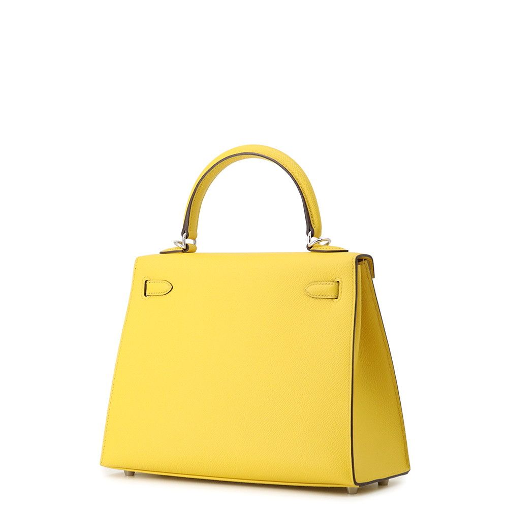 Hermes Handbag Kelly 25 Sellier Jo Nunapur Silver Epsom 2-Way Bag — view 2