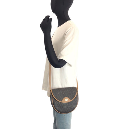 Dior Vintage Honeycomb Pattern Brown Beige Shoulder Bag Pochette — view 7