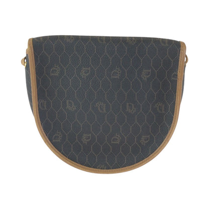 Dior Vintage Honeycomb Pattern Brown Beige Shoulder Bag Pochette — view 2