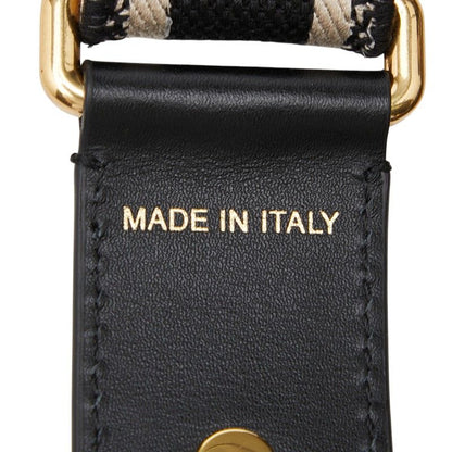 Dior le Shoulder Strap Black Beige Canvas Leather Su — view 7
