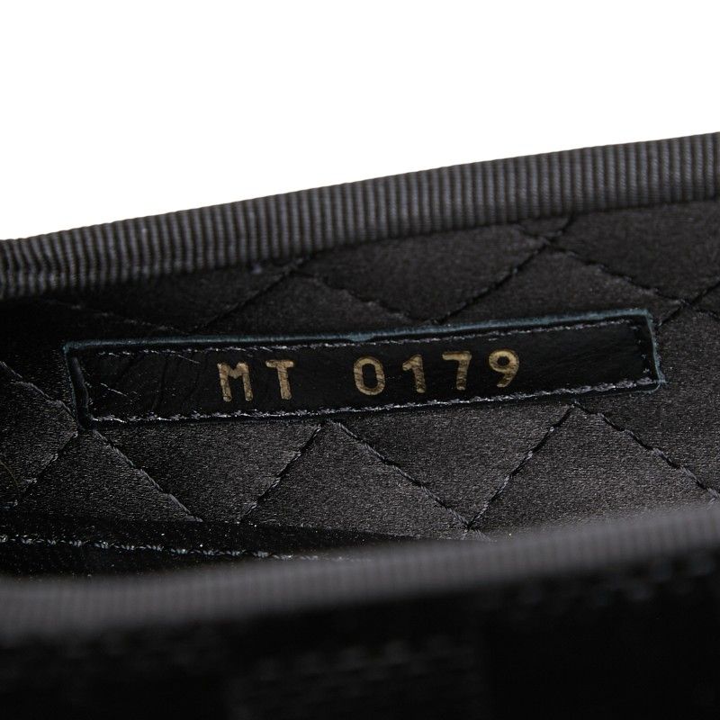 Louis Vuitton Damier Opera Shoes Slip on Black Leather Velour — view 7