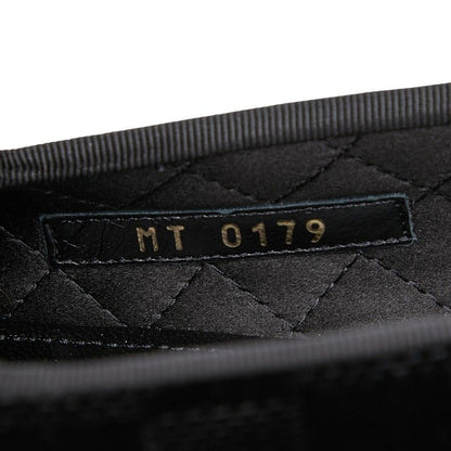 Louis Vuitton Damier Opera Shoes Slip on Black Leather Velour — view 7