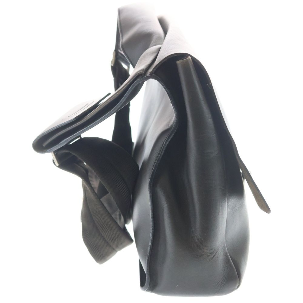 Prada Leather Silver Sling Shoulder Bag Black — view 3
