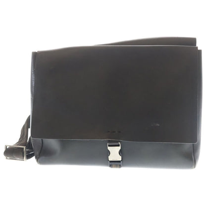 Prada Leather Silver Sling Shoulder Bag Black