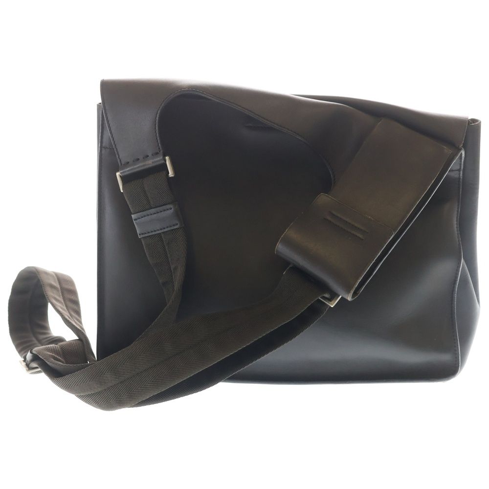 Prada Leather Silver Sling Shoulder Bag Black — view 2