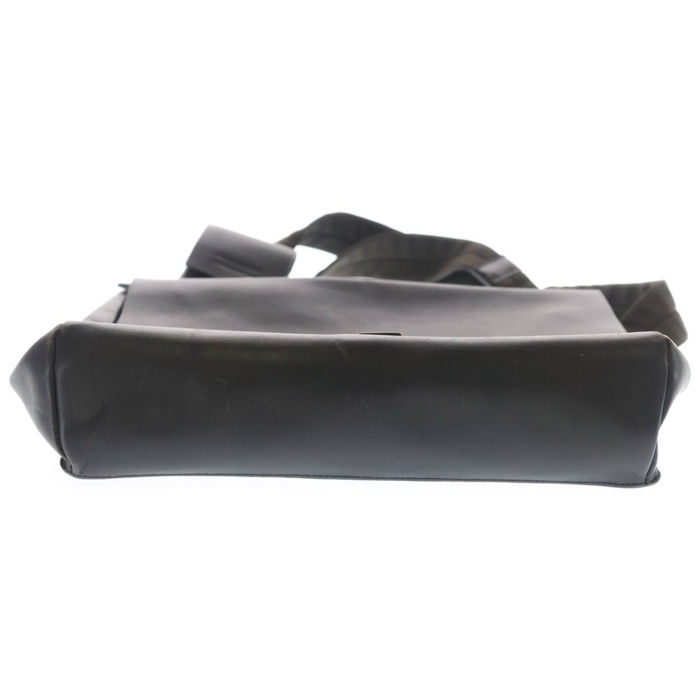 Prada Leather Silver Sling Shoulder Bag Black — view 5