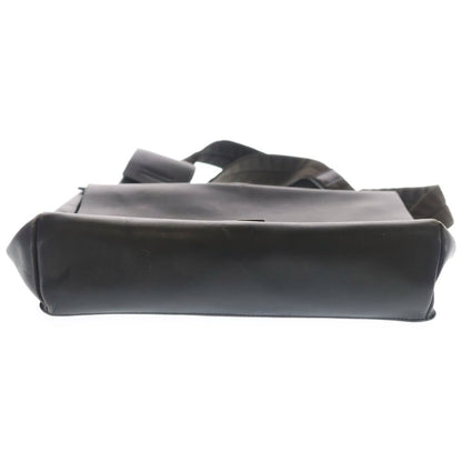Prada Leather Silver Sling Shoulder Bag Black — view 5