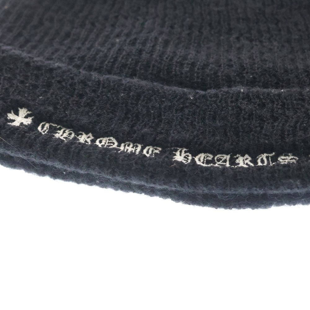 Chrome Hearts Wool Watch Cap CH Plus Embroidery Beanie Black Hat — view 6