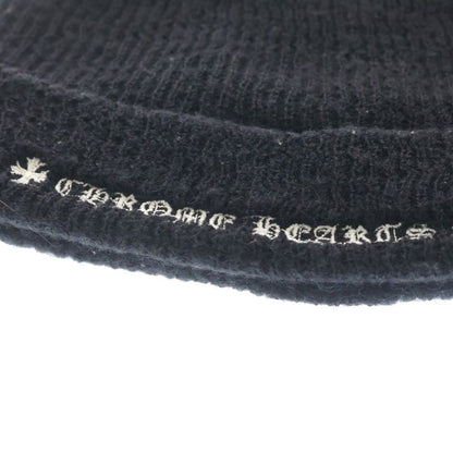 Chrome Hearts Wool Watch Cap CH Plus Embroidery Beanie Black Hat — view 6