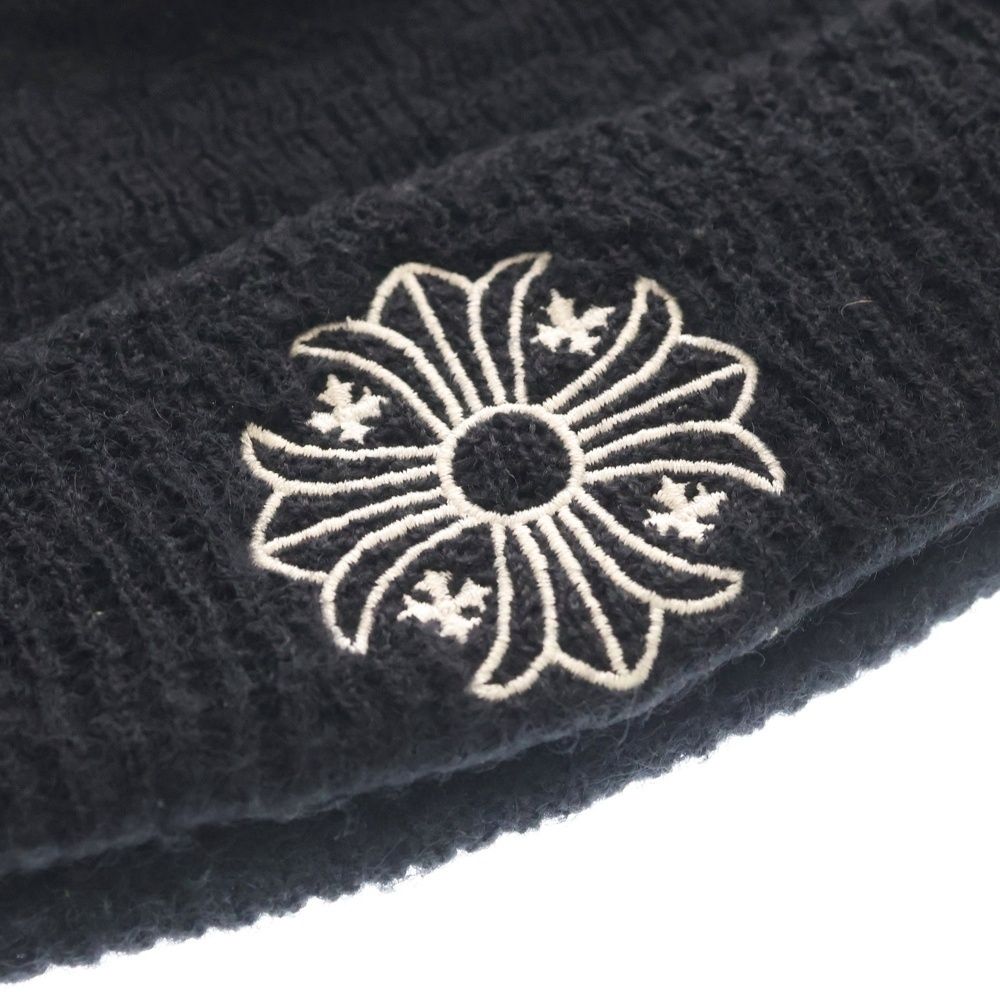 Chrome Hearts Wool Watch Cap CH Plus Embroidery Beanie Black Hat — view 5