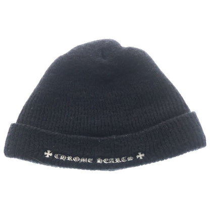 Chrome Hearts Wool Watch Cap CH Plus Embroidery Beanie Black Hat — view 2