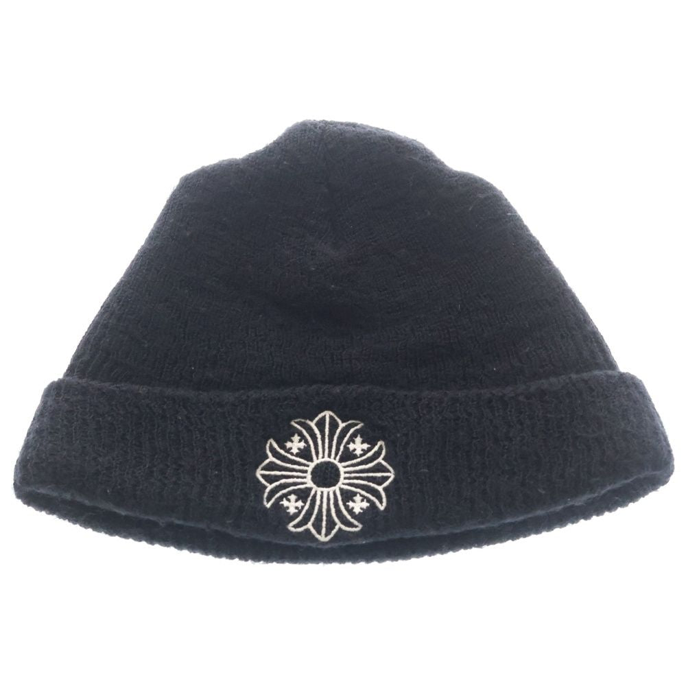 Chrome Hearts Wool Watch Cap CH Plus Embroidery Beanie Black Hat