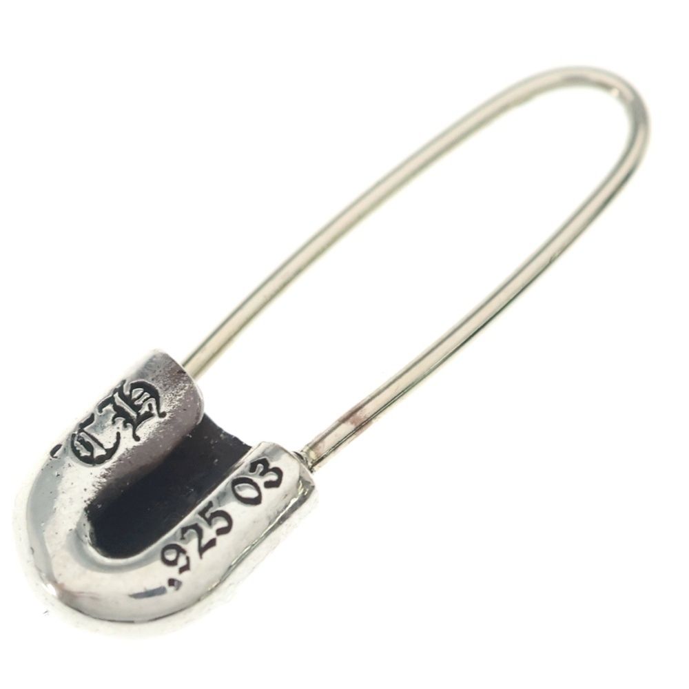 Chrome Hearts ER Safety Pin Silver Earrings — view 2