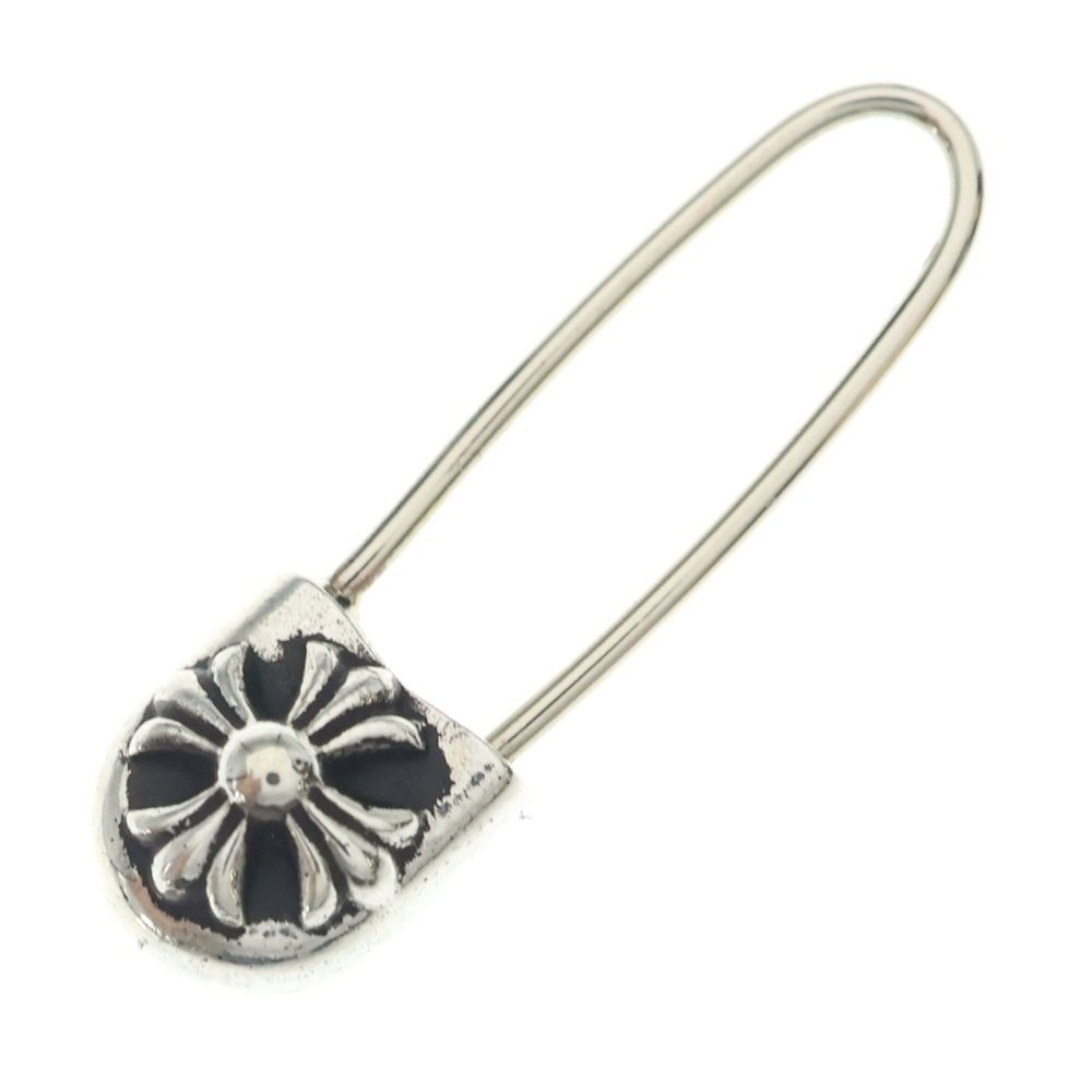 Chrome Hearts ER Safety Pin Silver Earrings