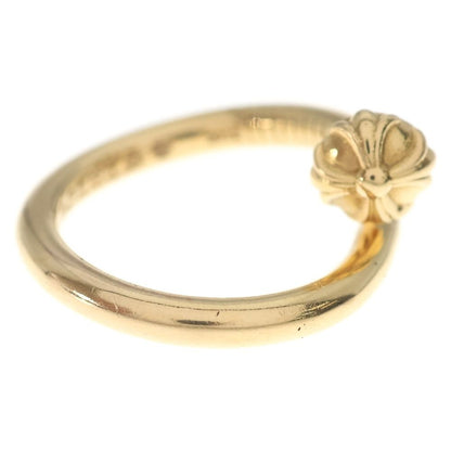 Chrome Hearts 22k Nail Crsball Cross Ball Gold Ring — view 3