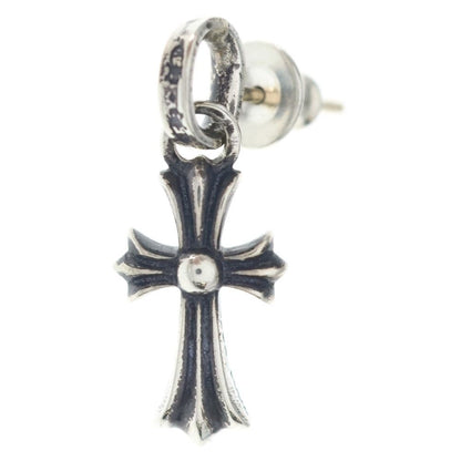 Chrome Hearts Bby Pprchn Baby Fat Cross Drop Earrings Silver