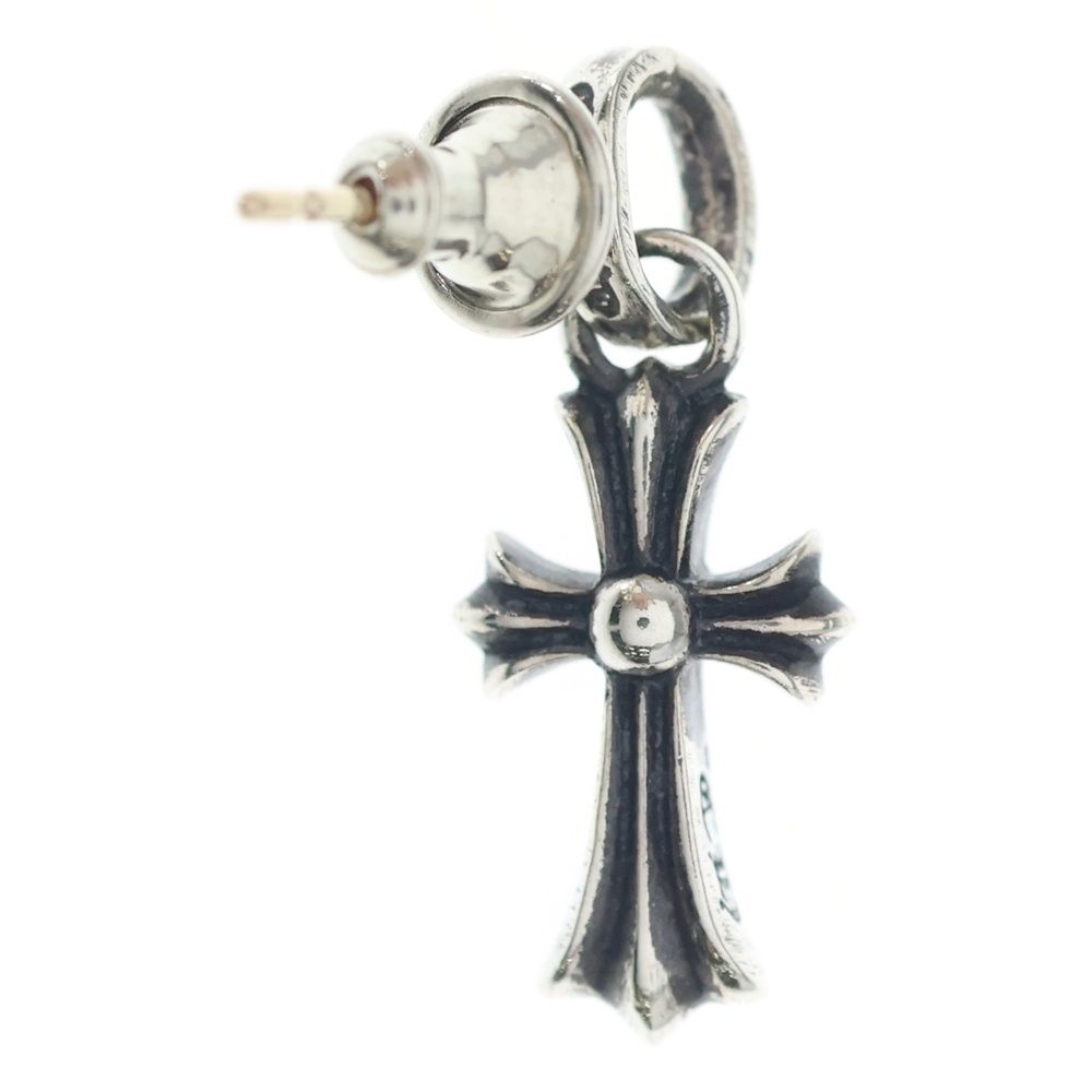 Chrome Hearts Bby Pprchn Baby Fat Cross Drop Earrings Silver — view 2