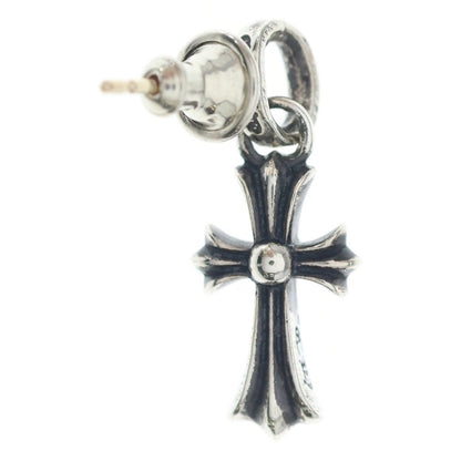 Chrome Hearts Bby Pprchn Baby Fat Cross Drop Earrings Silver — view 2