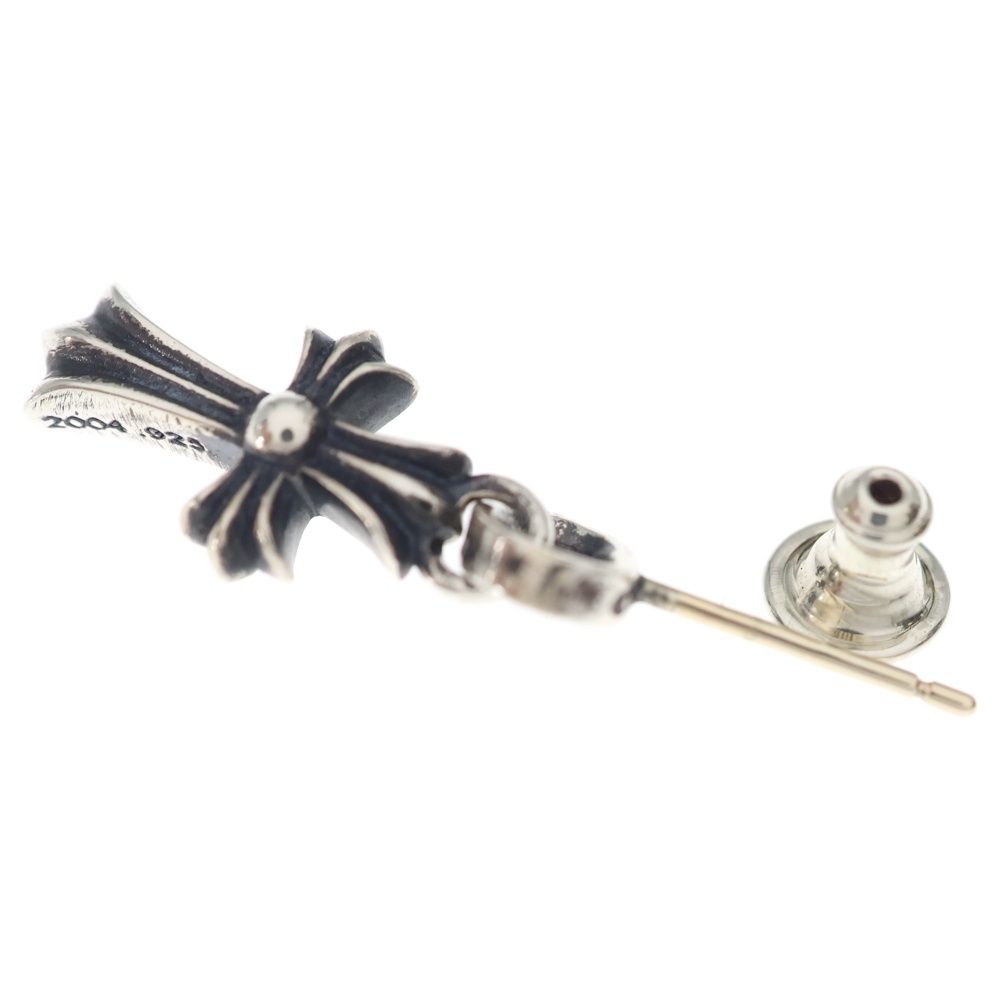 Chrome Hearts Bby Pprchn Baby Fat Cross Drop Earrings Silver — view 6