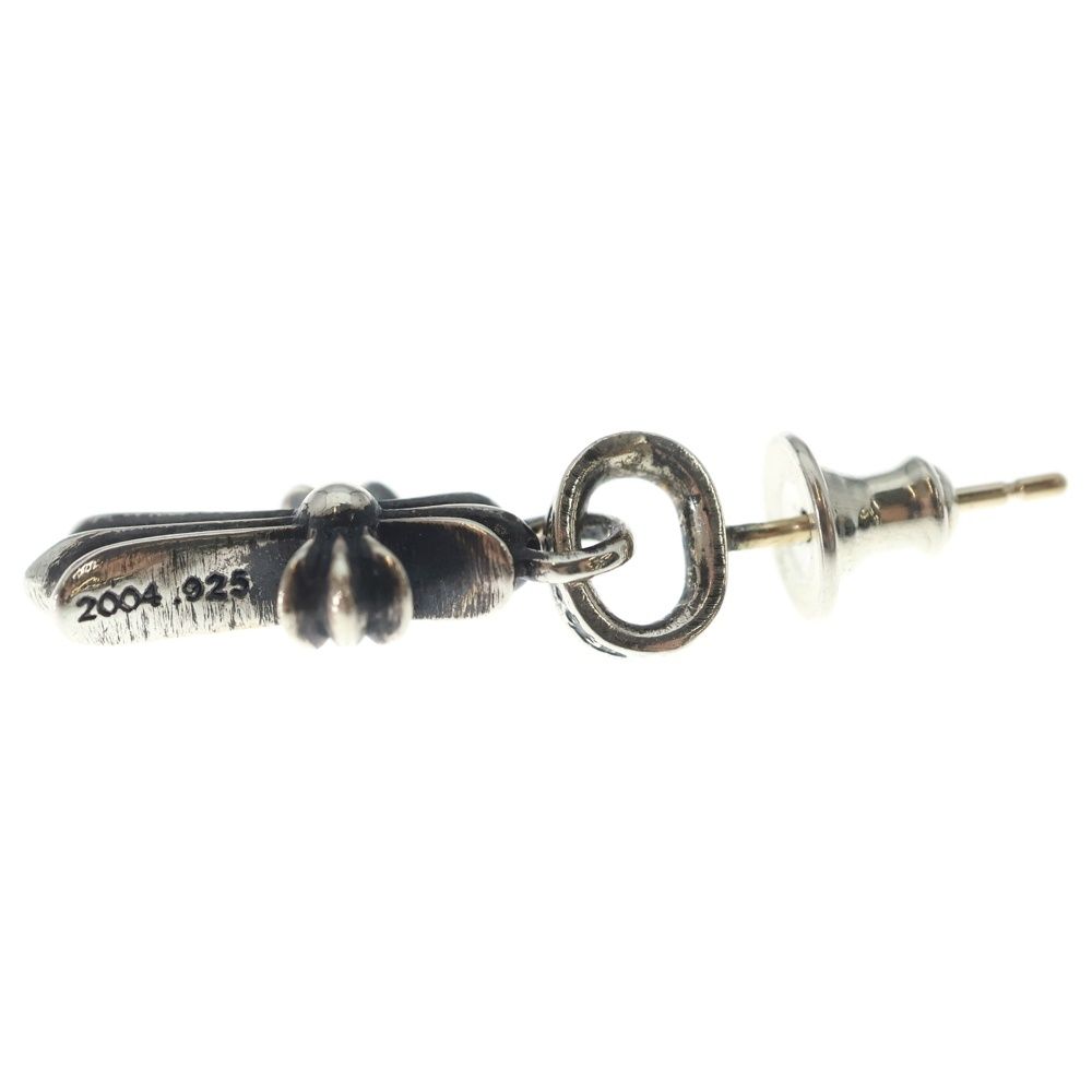 Chrome Hearts Bby Pprchn Baby Fat Cross Drop Earrings Silver — view 3