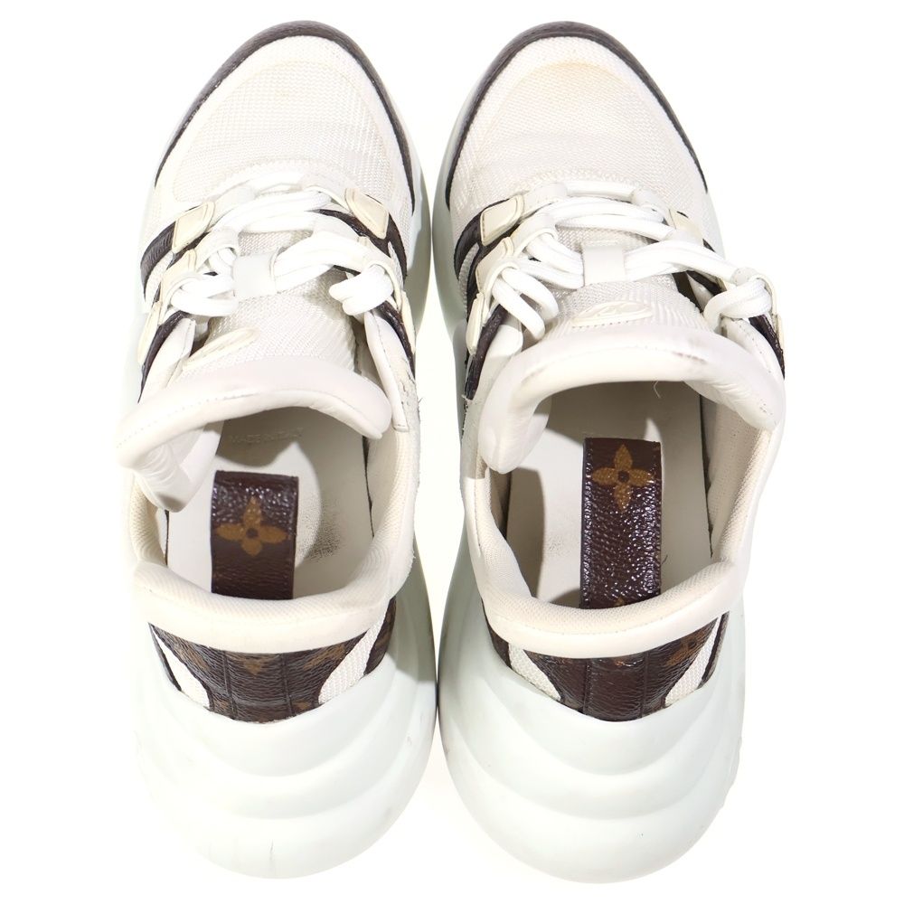 Louis Vuitton LV Aklite Line Monogram Lace Up High Cut Shoes Sneakers White — view 4