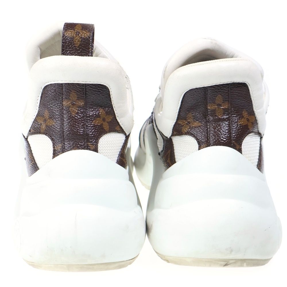 Louis Vuitton LV Aklite Line Monogram Lace Up High Cut Shoes Sneakers White — view 3