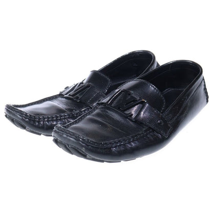 Louis Vuitton LV Logo Plate Perforated Leather Low Cut Driving Shoes Loafers — view 2