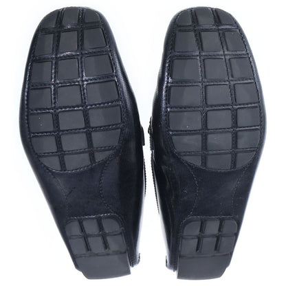 Louis Vuitton LV Logo Plate Perforated Leather Low Cut Driving Shoes Loafers — view 5
