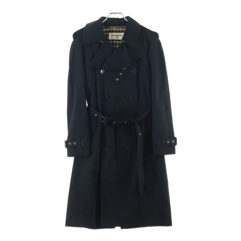 Saint Laurent Paris Permanent Collection Eddie Era Lining Check Trench Coat