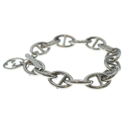 Gucci GG Logo Charm Anchor Chain Bracelet Silver — view 4