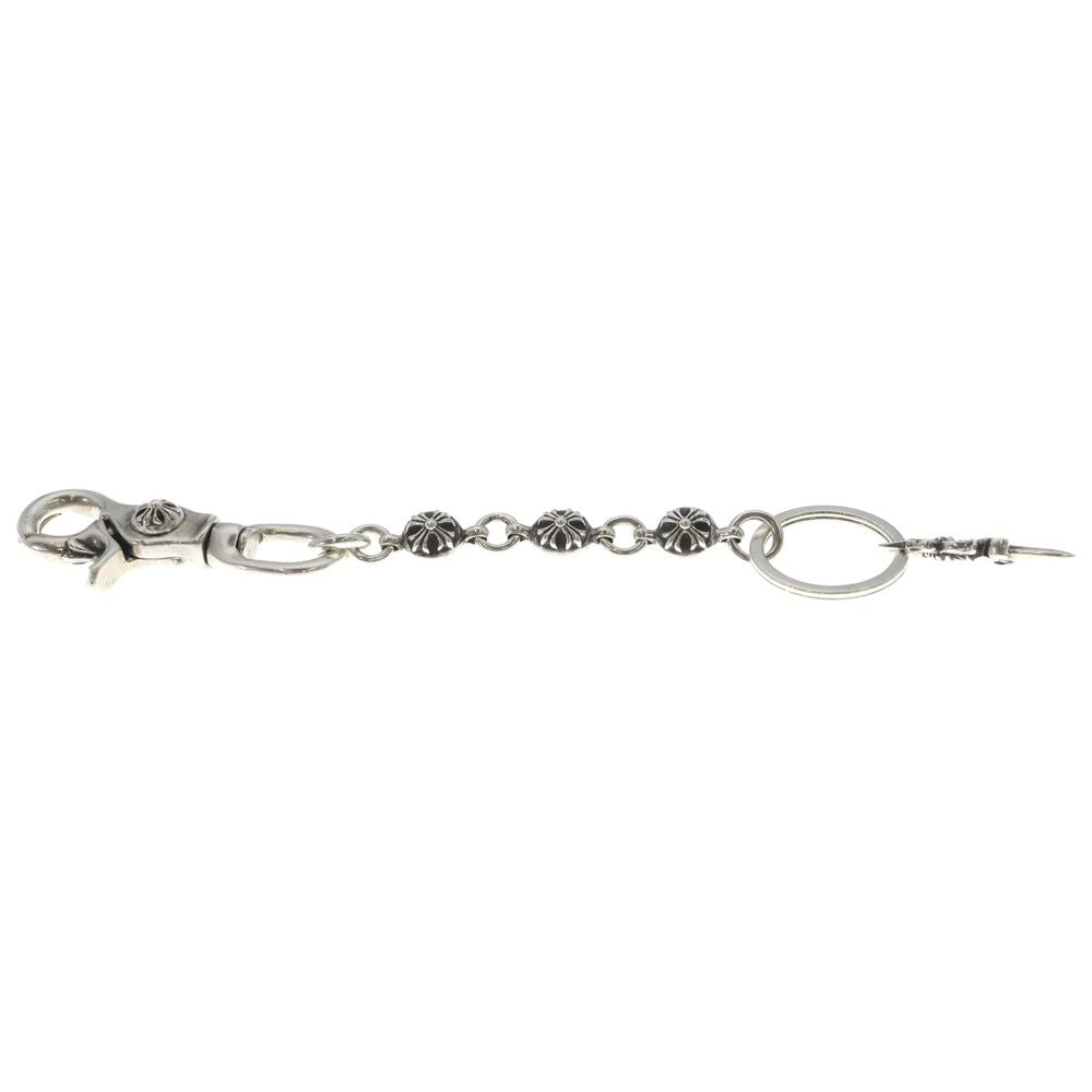 Chrome Hearts Clip No2 Ball Cross Key Chain Silver Key Holder — view 4